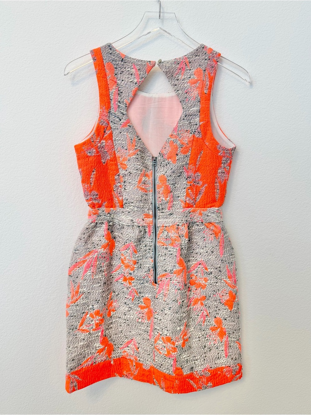 Ella Moss Jacquard Neon Sleeveless Dress S - Picture 2 of 3